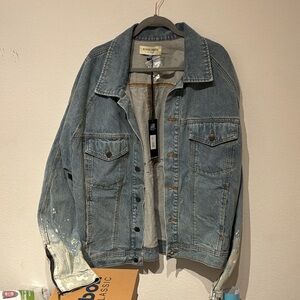 Hyper denim Blue Denim Jacket for Men new with tags xxl